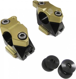 GILLES ADJUSTABLE RISER 2DGT, BLACK/GOLD