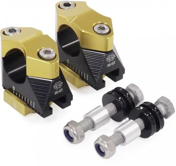 GILLES ADJUSTABLE RISER 2DGT, BLACK/GOLD