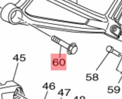 Yamaha BOLT HEXAGON SOCKET HEAD 