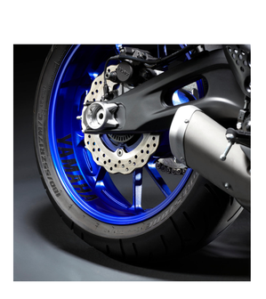 Yamaha MT-09 reflecterende velgsticker zwart