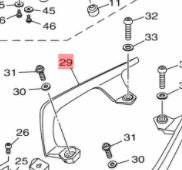 Yamaha Tracer 900 duo passagier handgreep (links)