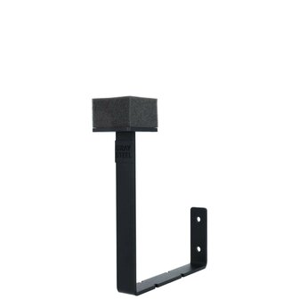 Gray steel X3 helmet &amp; gear wall mount Matt Black