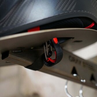 Gray steel X5 helmet &amp; gear wall mount Gun Metal