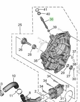 Yamaha Koppelingsstift 2D1-16382-00