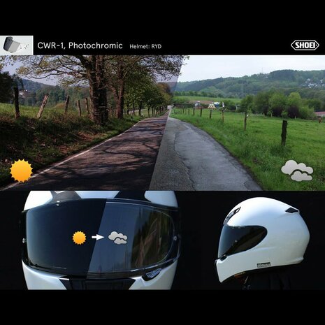 SHOEI VIZIER PHOTOCHROMIC CWR-F2