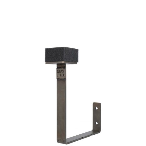 Gray steel X3 helmet & gear wall mount Gun Metal