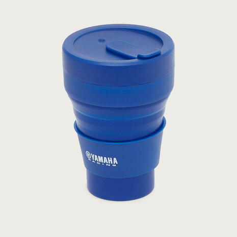 Yamaha Paddock Blue opvouwbare beker met deksel