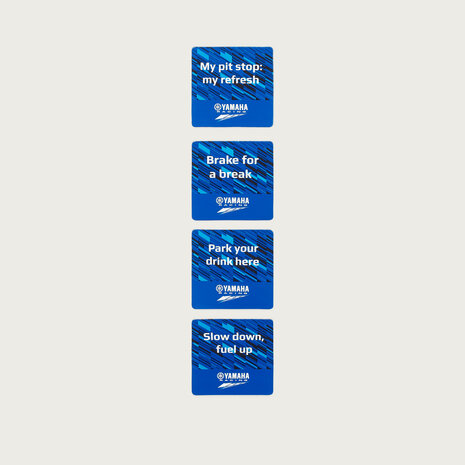 Yamaha Paddock Blue set onderzetters