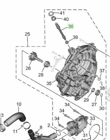 Yamaha Koppelingsstift 2D1-16382-00