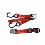 Chaft Spanbanden met haak set van 2 (rood)