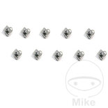 Snelsluiter Set 19mm D-Ring Zilver