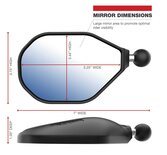 RAM Tough-Mirror (DoubleTake) Spiegelset Lange Arm L+R Adapter