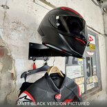 Gray steel X5 helmet & gear wall mount Gun Metal