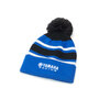 Paddock Blue beanie met pompon voor volwassenen